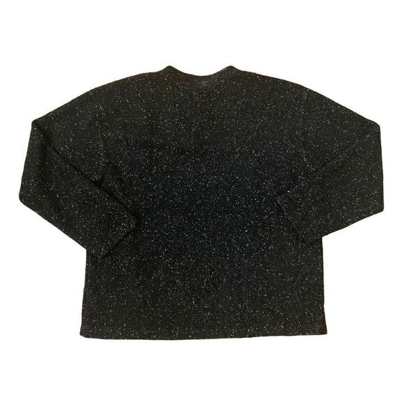 Walt Disney World Vintage Mickey Black Speckled Sweater Small Made in USA - Picture 2 of 5